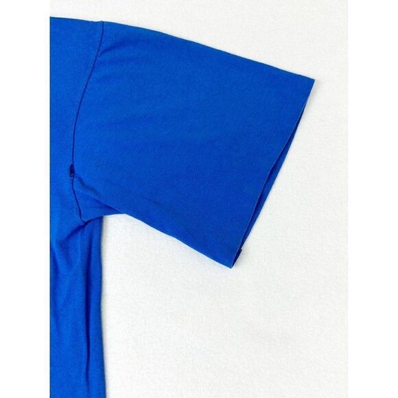 Vintage Bugle Boy T-Shirt Blue Large Surf Beach Skate Single Stitch - Picture 5 of 10